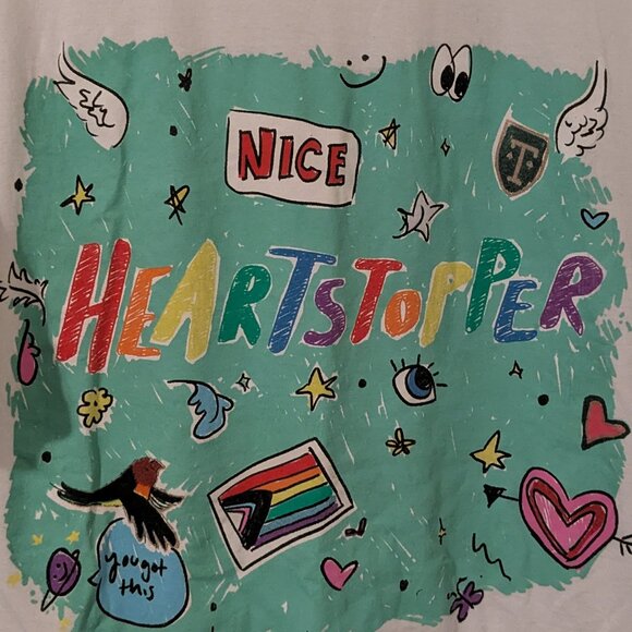 Heartstopper XL unisex 100% cotton tee - Picture 2 of 4